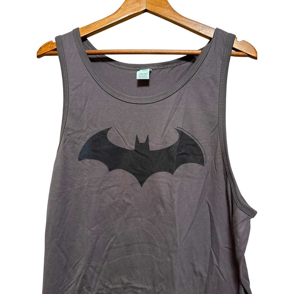 Pacific Mens XL Charcoal Grey Batman Tank, NWOT